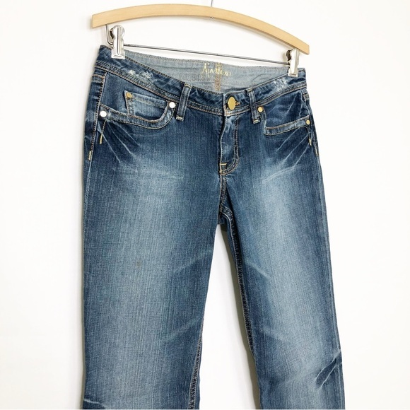 MARCIANO boot cut low rise sequin pocket Jeans - Picture 4 of 11